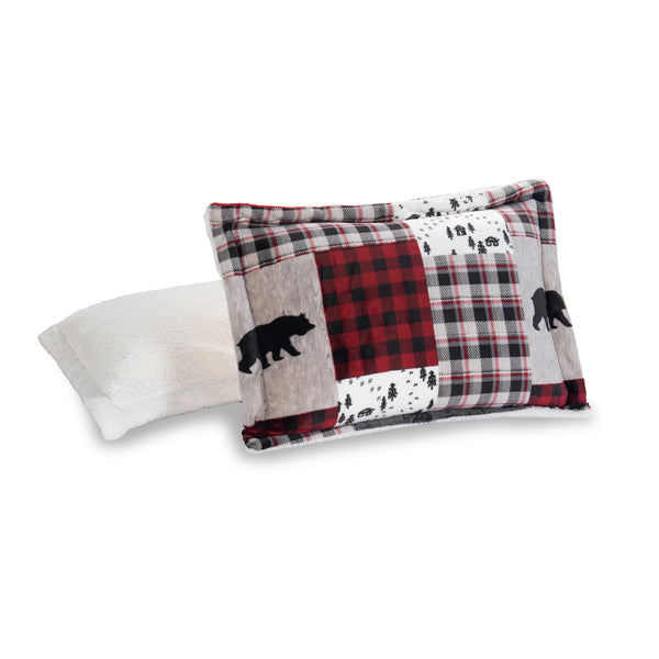 Elegant Comfort Elegant Comfort 3-Piece Patch Micro-Suede Reversible Sherpa - Comforter Set 3-Piece