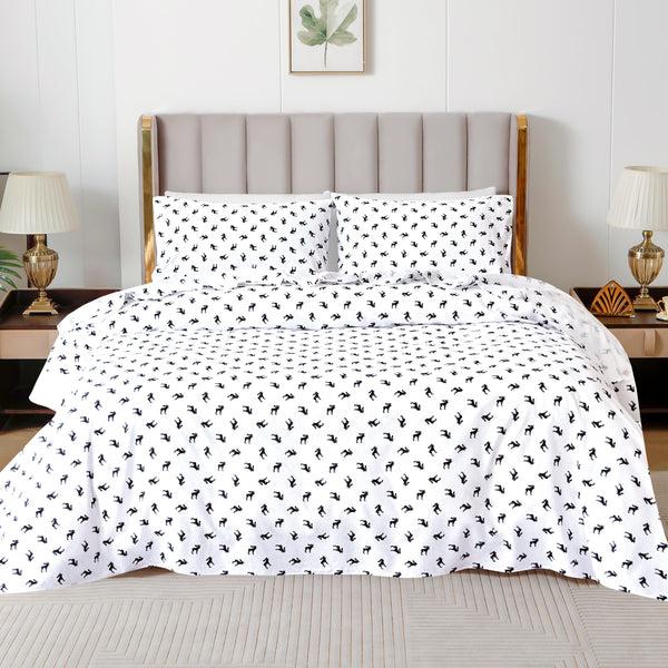 elegant comfort Elegant Comfort 4-Piece Holiday Cotton Flannel Sheet Set - 100% Turkish Cotton 4-Piece