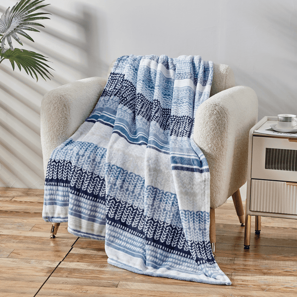 elegant comfort Elegant Comfort 50" x 70" Decorative Flannel Fleece Throw Blanket Throw