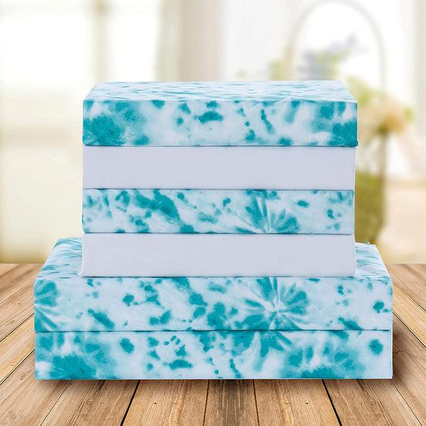 Elegant Comfort Elegant Comfort 6-Piece Colorful Tie Dye Pattern Sheet Set - Soft As A Hotel Premium Quality Bedding 6-Piece