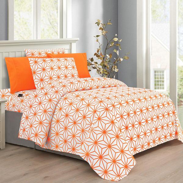 elegant comfort Elegant Comfort 6-Piece Cube Bed Sheet Set - Geometric Pattern - Soft as a Hotel Premium Quality 6-Piece