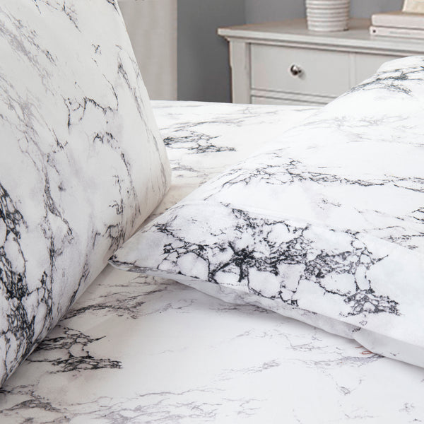 Elegant Comfort Elegant Comfort 6-Piece Marble Printed Pattern - Soft As A Hotel Premium Quality 6-Piece