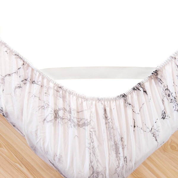 Elegant Comfort Elegant Comfort 6-Piece Marble Printed Pattern - Soft As A Hotel Premium Quality 6-Piece