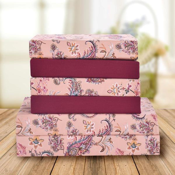 Elegant Comfort Elegant Comfort 6-Piece Paisley Printed Pattern - Soft As A Hotel Premium Quality Sheet Set 6-Piece