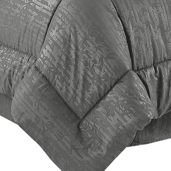 Elegant Comfort Elegant Comfort 8-Piece Bamboo Floral Pattern Comforter Set- Includes 4-Piece Sheet Set With Double Sided Storage Pockets 8-Piece