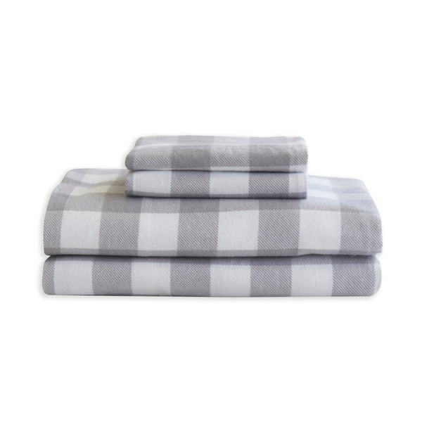 Elegant Comfort Elegant Comfort Buffalo Checkered Pattern - 100% Turkish Cotton Flannel 4-Piece Flannel Sheet Set 4-Piece