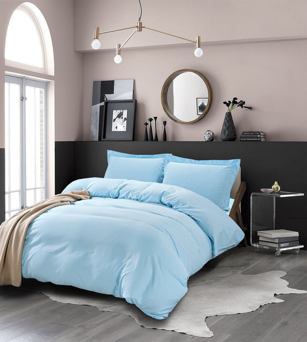 elegant comfort Elegant Comfort Essential 3-Piece Solid Duvet Cover Set 3-Piece