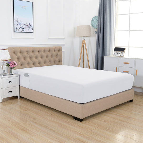 elegant comfort Elegant Comfort Extra Deep 18"-21" Single Fitted Sheet for High Mattress - All Around Elastic with Straps elegant comfort Elegant Comfort Extra Deep 18"-21" Single Fitted Sheet for High Mattress - All Around Elastic with Straps