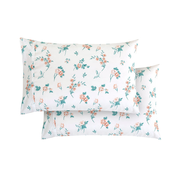 elegant comfort Elegant Comfort Floral and Stripe Pattern Pillowcases Pillowcases