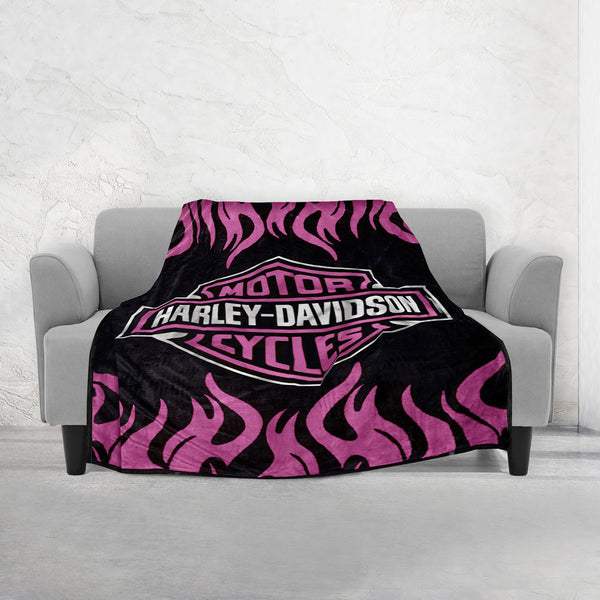 Elegant Comfort Elegant Comfort Harley Davidson Reversible Blanket Oversized Couch - Queen Blanket Blanket