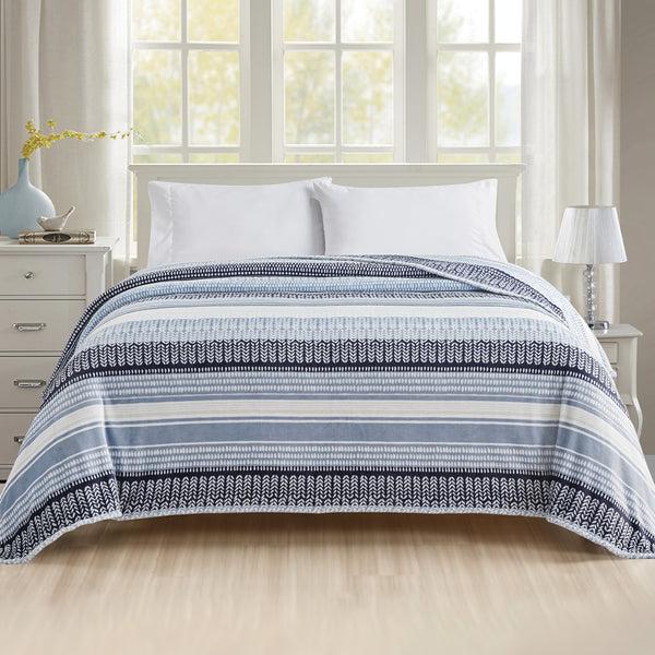 Elegant Comfort Elegant Comfort Printed Bed Or Oversized Couch Blanket - Lightweight For All Season Warmth