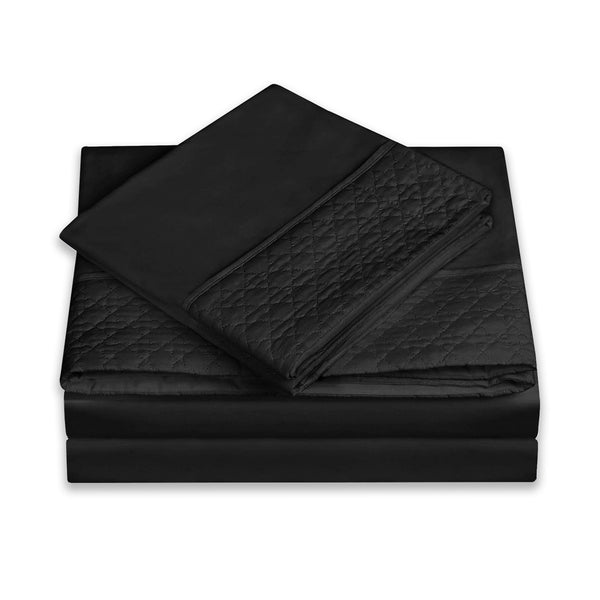 Elegant Comfort Elegant Comfort Quilted 4-Piece Sheet Set Premium Hotel Quality 4-Piece