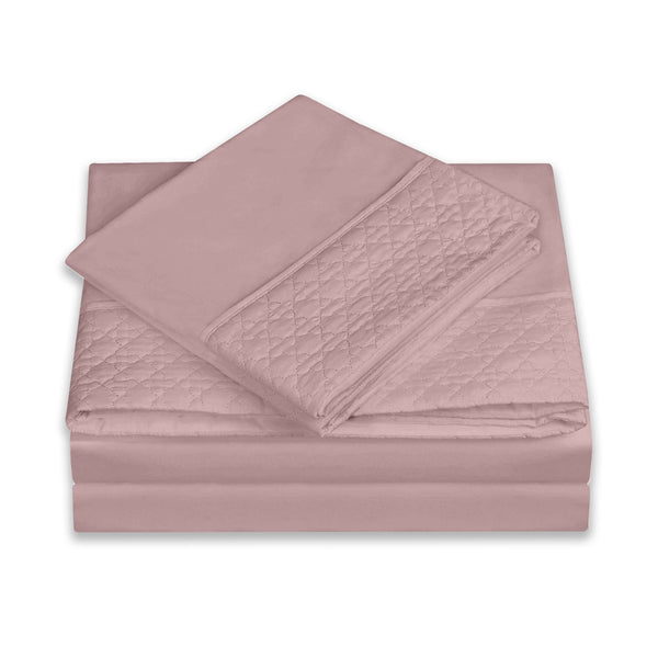 Elegant Comfort Elegant Comfort Quilted 4-Piece Sheet Set Premium Hotel Quality 4-Piece