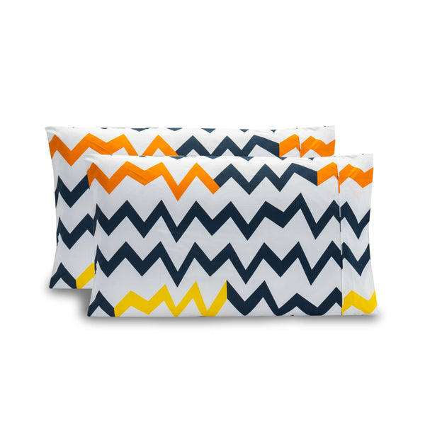 elegant comfort Elegant Comfort Set of 2 Chevron Pattern Pillowcases