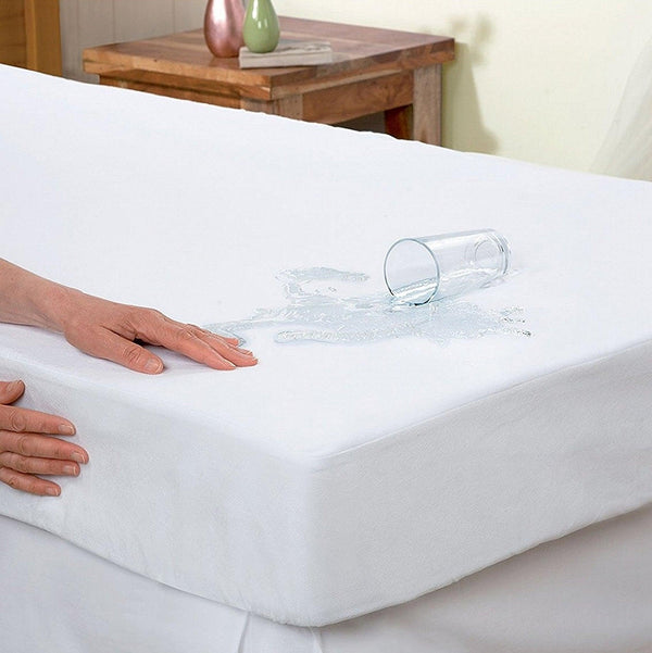 elegant comfort Elegant Comfort Terry-Cotton Mattress Protector 100% Water Resistant Fits Mattresses up to 16"