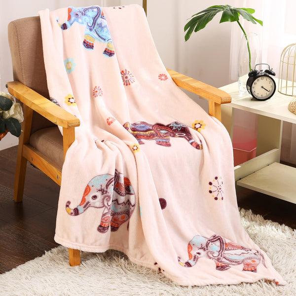 elegant comfort Elegant Comfort Ultra Soft Lightweight Printed Throw Blanket - 50 x 60 inches