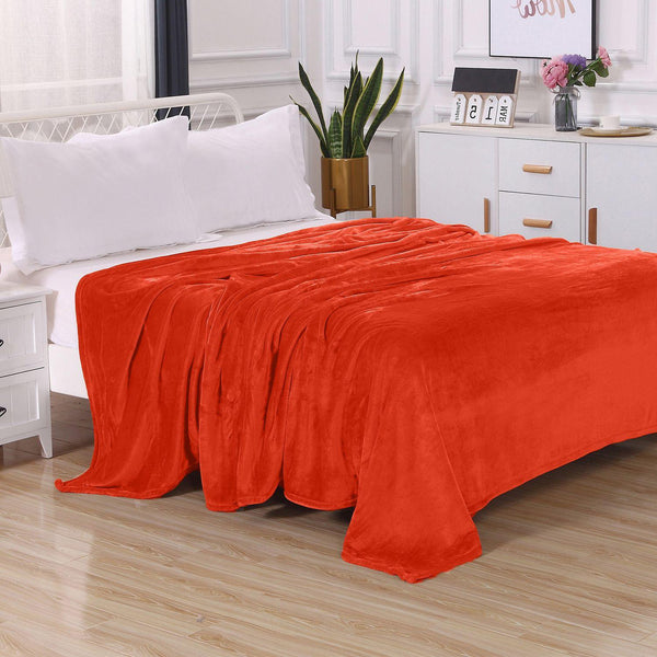 elegant comfort Elegant Comfort Velvet Plush Fleece Blanket Solid Color Design - Velour Blanket