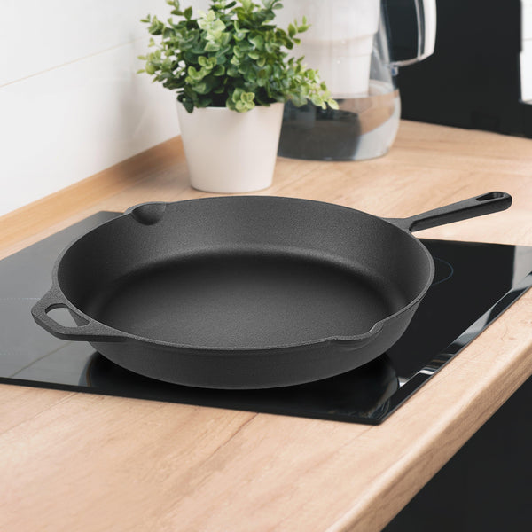 elegant comfort Elegant Kitchen Nonstick Pan Premium Pre-Seasoned Cast Iron Skillet