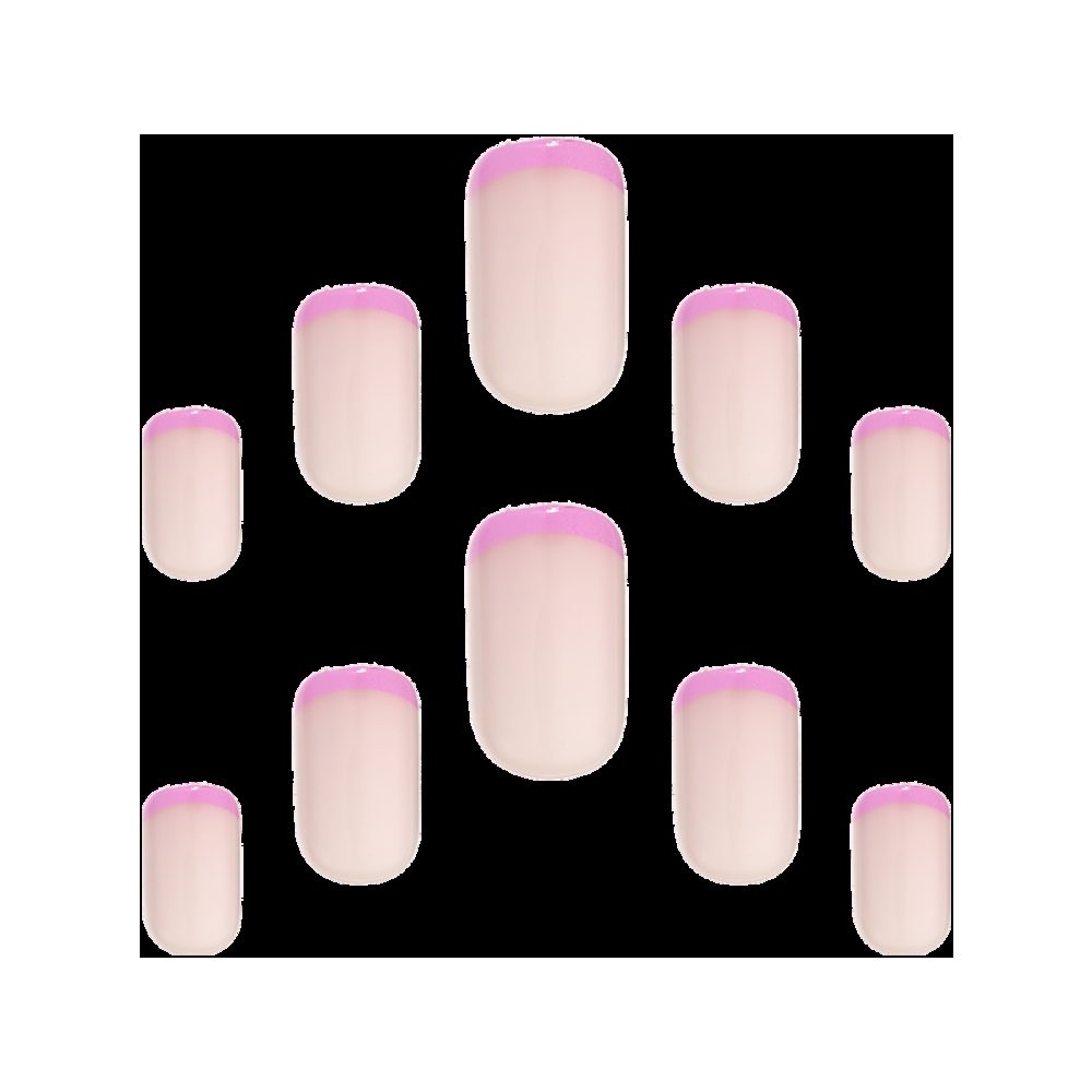 Elegant Touch Pink Coloured Tips