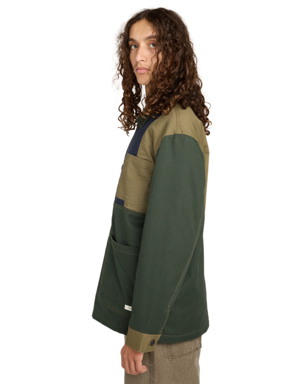 Element Crossroads Patchwork Overshirt - Padded Overshirt For Men