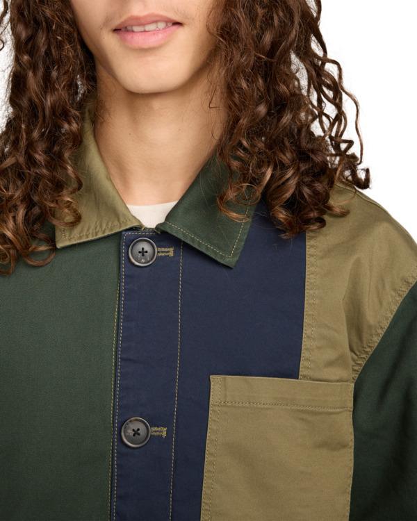 Element Crossroads Patchwork Overshirt - Padded Overshirt For Men