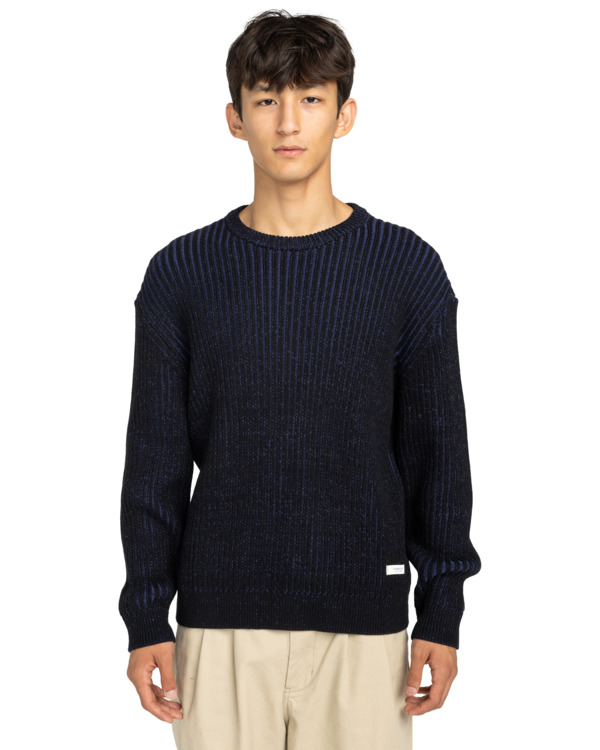 Element 2Tone Rib Cr - Crew Neck Jumper For Men