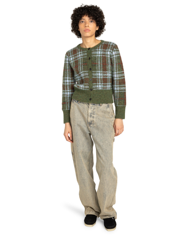 Element Plaid Cardigan W - Cardigan For Women