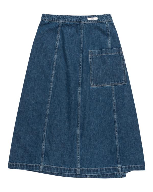 element Wrap - Maxi Denim Skirt for Women