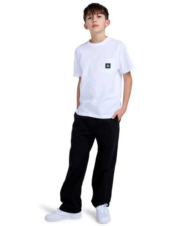 Element Icon Label - Short Sleeves Pocket T-Shirt For Boys 8 - 16