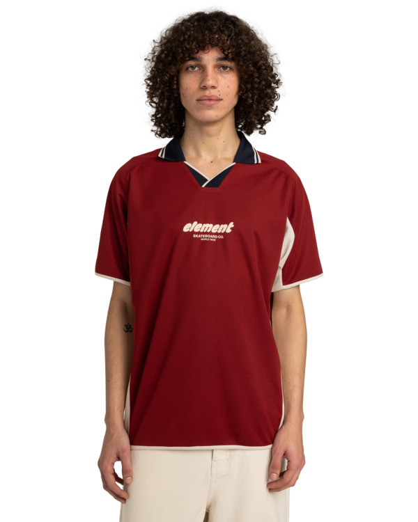 Element Soccer Game - Short Sleeves Polo T-Shirt For Men