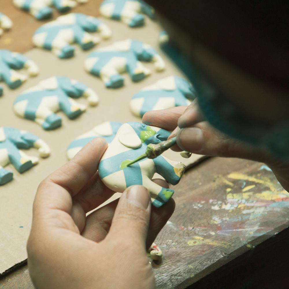 Elephant Parade 3D Magnets3D Magnet 7cm - Sparkling Celebration Gold