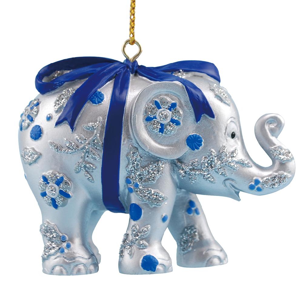 elephant parade ChristmasBundle of Joy Silver Ornament