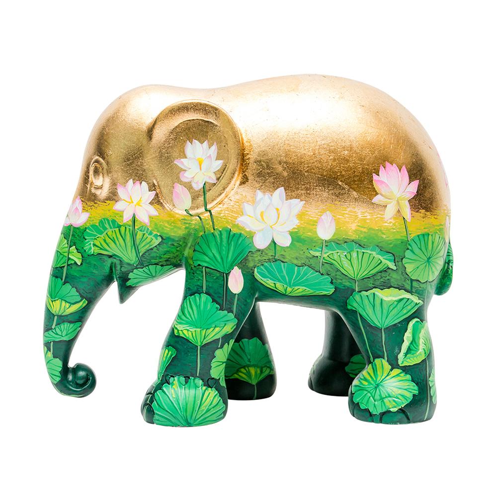 Elephant Parade Elephant StatueGolden Lotus