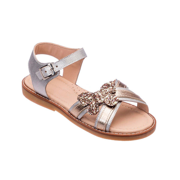elephantito Butterfly Crossed Sandal Toddler Glitter Shoes