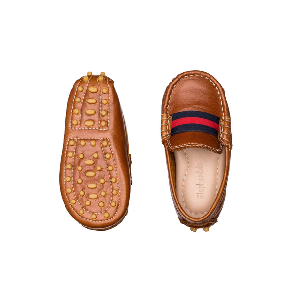 Elephantito Club Loafer Toddler Natural Brown Shoes