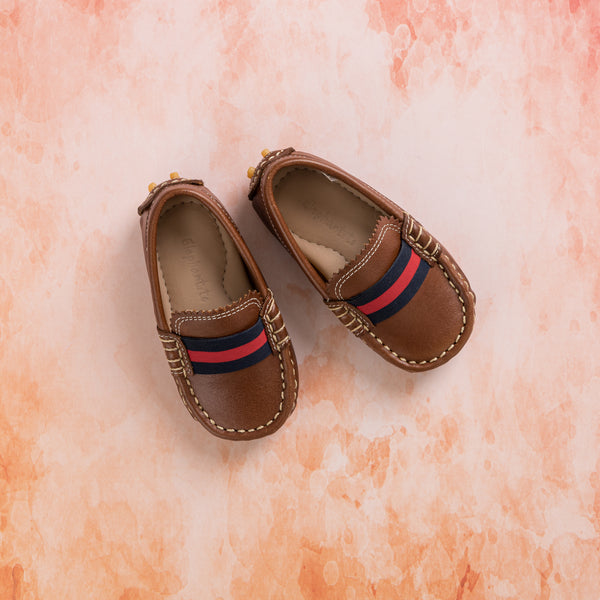 Elephantito Club Loafer Toddler Natural Brown Shoes