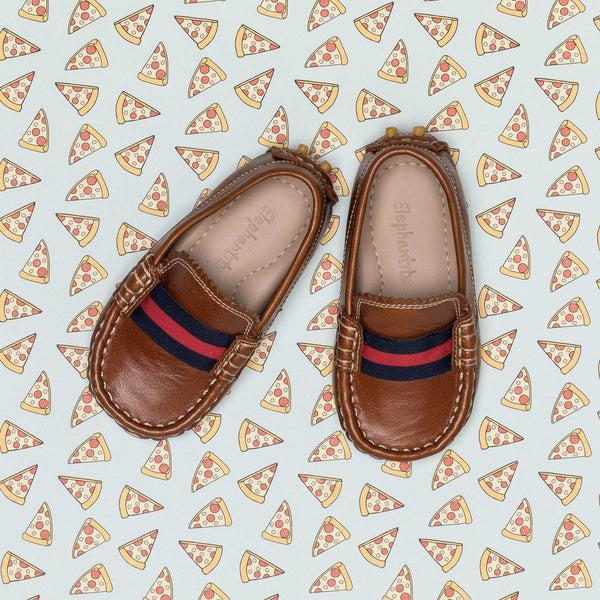 elephantito Club Loafer Toddler Natural Brown Shoes