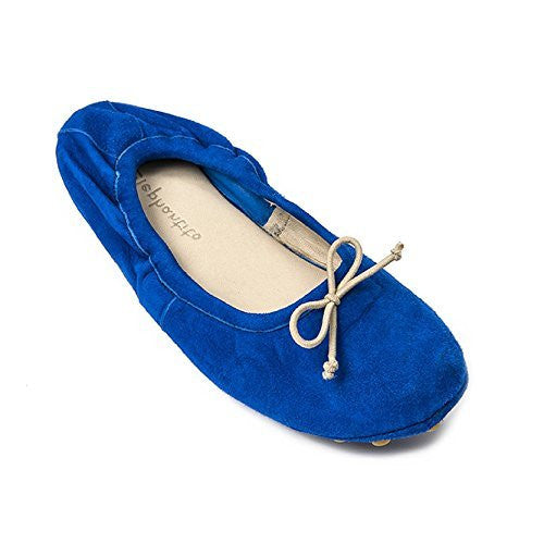 elephantito Alessia Flat Suede Electric Blue Shoes