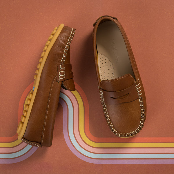 Elephantito Alex Driver Natural Brown Shoes