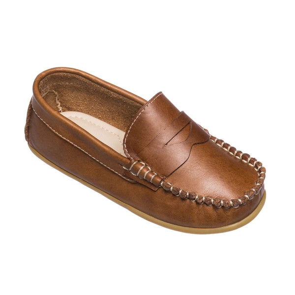 Elephantito Alex Driver Natural Brown Shoes