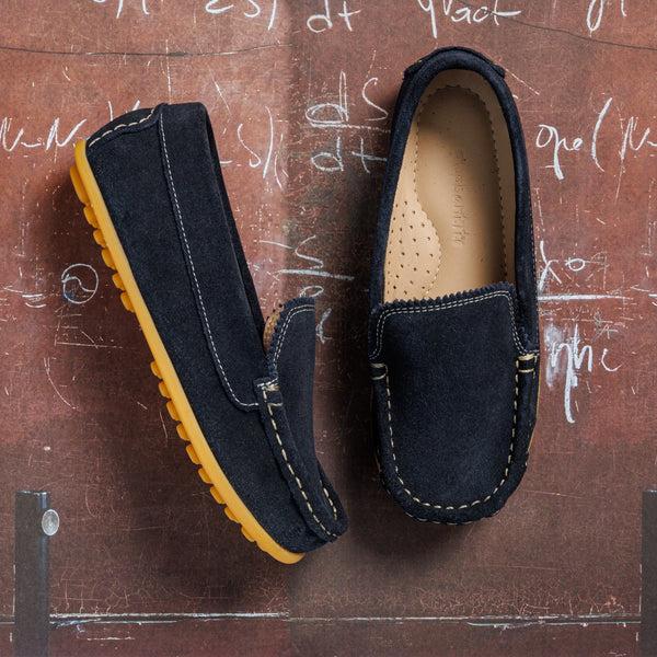 Elephantito Antton Driver Moc Suede Blue Shoes