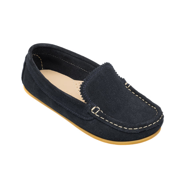Elephantito Antton Driver Moc Suede Blue Shoes