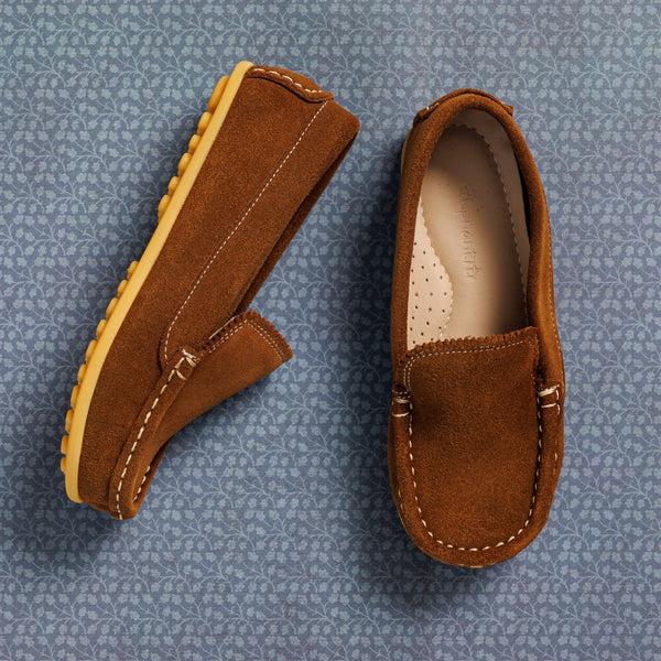 Elephantito Antton Driver Moc Suede Chestnut Shoes