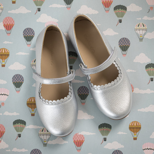 Elephantito Aria Flat Silver Shoes
