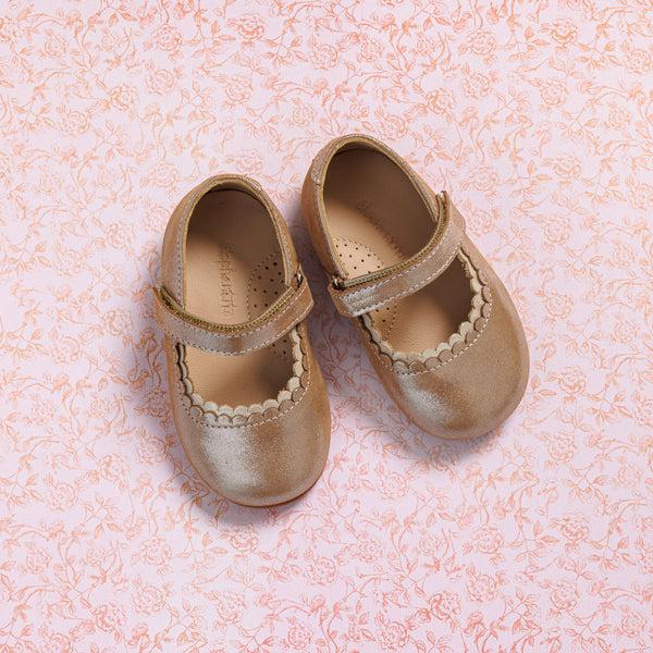 elephantito Aria Flat Toddler Blush Shoes