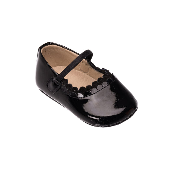 Elephantito Ava Baby Ballet Patent Black Shoes