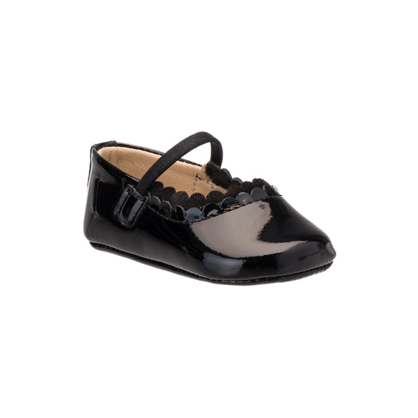 Elephantito Ava Baby Ballet Patent Black Shoes