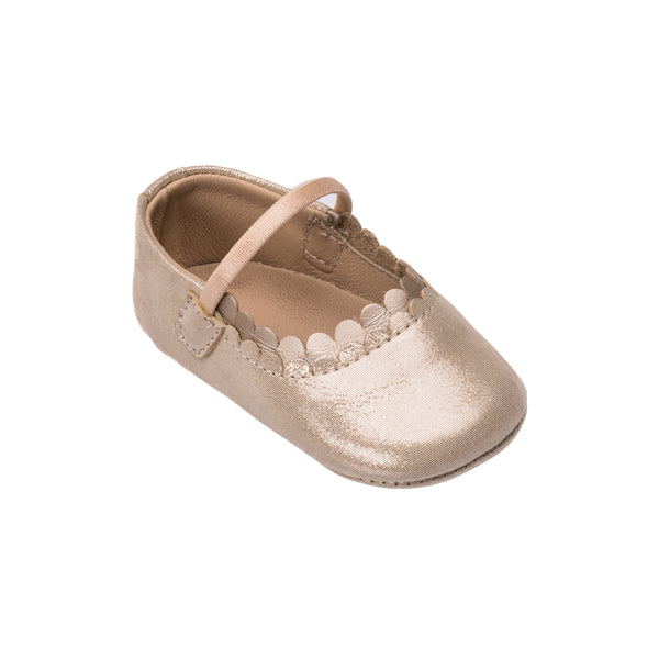 Elephantito Ava Baby Ballet Talc Shoes