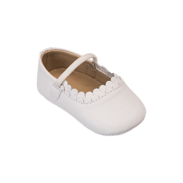 Elephantito Ava Baby Ballet White Shoes