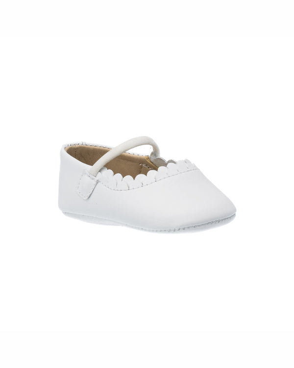 Elephantito Ava Baby Ballet White Shoes